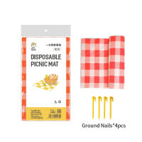 Manta De Camping Plegable Impermeable Y Antihumedad Clásica a Cuadros Con Uñas Para Paseos Y Picnics Material PVC - details 6