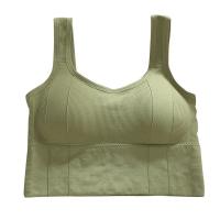 Sudadera Deportiva Para Mujer 2023 Yoga Fitness Sin Costuras Con Espalda En U Profunda Top Tubo Base Sin Aro De Acero - details 1