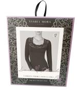 Camiseta Térmica Mujer Ysabel Mora 70005 Panacotta: Manga Larga, Cuello de Fantasía y Detalles en Blonda. - details 4