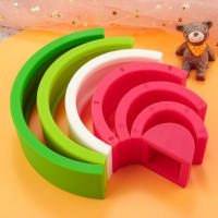Bloques De Construcción Para Niños En Silicona BPA Libres Mordedores Para Bebés Juegos Educativos Montessori Tamaño Grande Y Pequeño - details 4