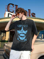 Camiseta Anime Solo Leveling Para Hombres Vintage Pesada Algodón Estilo Deportivo Acido Lavado Baggy Tees Unisex - details 2
