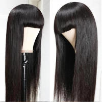 Pelucas De Encaje Completo Con Franja Recta Para Mujeres Peluca Bob Brasileña De 26 Pulgadas Hidratación Permanente Remy Originaria De China Continental - details 1