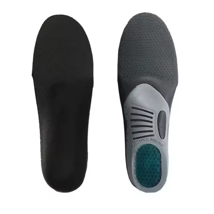 1Par De Plantillas Ortopédicas Para Zapatos Soporte De Arco Para Pies Planos Y Fascitis Plantillas Sanitarias Transpirables Antideslizantes Y Absorbentes De Choque - 1