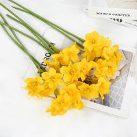 6pcs Narcis Artificial Para Decoración De Bodas Festivales Y Fiestas Decoración De Hogar Jardín Y Habitaciones Estilo Silken - details 9