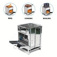 Estufa Portátil De Acero Inoxidable Mini Para Camping Picnic Y BBQ Compacta Y Ligera Para Uso Al Aire Libre - details 4