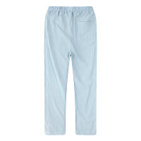 Pantalones De Lino Y Algodón Para Hombre Transpirables De Color Sólido Estilo Casual Para Otoño Ajuste Regular Cierre Elástico - details 22