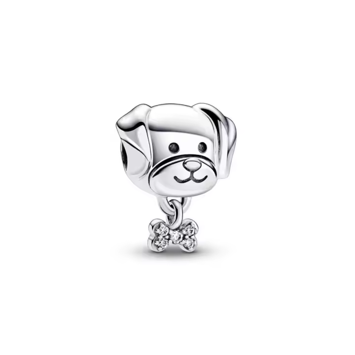 Charm en plata de ley Mascota Perro & Hueso Pandora 792254C01 PANDORA Raíz Joyas Pandora MUJER inicio Charm Pandora Mujer Pandora Original - 1