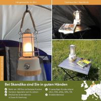 Lámpara LED retro lámpara de camping al Aire Libre con Banco de Energía, totalmente regulable, inalámbrico, Batería, recargable, USB, Blanco caliente y frío, 75 Hou - details 3