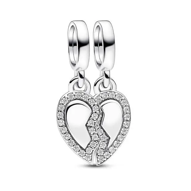 Pandora Moments Collar divisible con diseño de Corazón de Plata de Lei, Coma con embalaje de Caja de Giano original. - 1