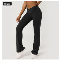 Pantalones Deporte De Yoga Para Mujer Leggings De Pierna Ancha Con Cintura Cross Fitness Levantamiento Glúteos Elasticidad Completa Acticewear Para Gimnasio Al Aire Libre - details 7