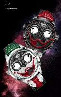 Reloj De Cuarzo LIGE 2025 Para Hombre Creativo Con Correa De Cuero Resistente Al Agua Diseño De Payaso Moda Casual Reloj Hombre - details 14