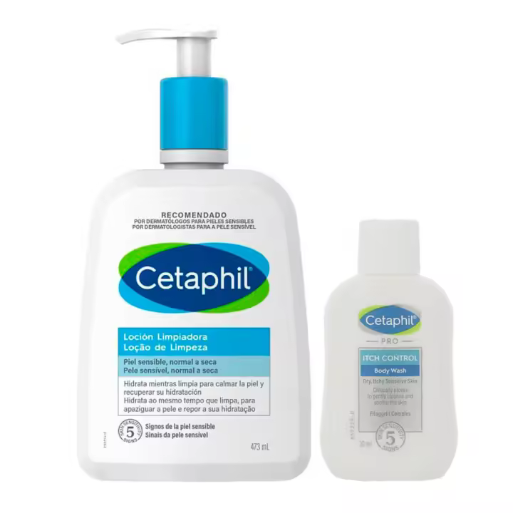 Cetaphil Loción Limpiadora 473 ml + Regalo Gel Corporal 30 ml - 1