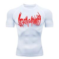 Camiseta De Fitness Para Hombre 2025 Musculatura Con Compresión Deporte Quick-drying Transpirable Talla S-3XL Poliéster Spandex - details 6