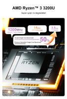 Ninkear YBOOK15 Portátil 2 en 1, Pantalla Táctil 15.6 pulgadas 1920*1080 con Giro de 360°, AMD Ryzen 3 3200U, 16GB RAM 512GB SSD, Windows 11 Pro, WiFi 2.4/5GHz Bluetooth 4.2, 1*USB3.0, 2*USB2.0, 1*Type-C, 1*HDMI, 1*RJ45, Batería 38Wh - details 8
