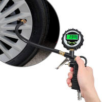 Medidor De Presión De Neumáticos Para Coche Con Inflador De Aire Adaptador EU Monitor De Inflación LCD Digital Para Motocicleta Y Bicicleta - details 12