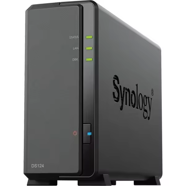 Synology DS124 NAS 1-Bay Realtek RTD1619B 1GB DDR - 1