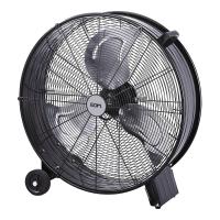 VENTILADOR INDUSTRIAL 180W 60cm EDM. ASPAS DE 58cm. 3 VELOCIDADES. REJILLA DE SEGURIDAD. CABEZAL DE POSICIÓN FIJA. RUEDAS PARA DESPLAZAMIENTO. FLUJO DE AIRE MÁXIMO 9834m3/h. 220-240V. - details 1
