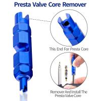 Herramienta De Remoción De Válvula Para Bicicleta Coche Motocicleta Extensor De Válvula Presta Schrader Reparación De Neumáticos - details 8