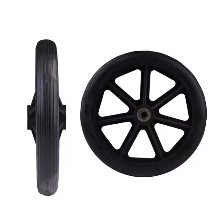 Rueda De Sustitución Para Wheelchair De 6 Pulgadas Rueda De Caña Trasera De Coche Rígida Y Flexible Suave Y Duradera Para Silla De Ruedas - 1