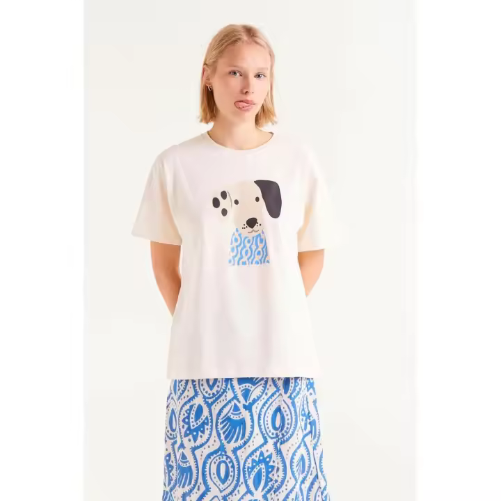 Compañia Fantastica Camiseta Mujer Perro Aquaria - 1