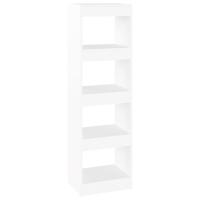 vidaXL Estantería/divisor de espacios 40x30x135 cm Blanco, Negro, Roble Sonoma Mueble Almacenaje Estantería para Oficina, Estudio, Dormitorio Estantería/Librería/ mueble de Almacenamiento - details 0