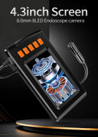 Cámara Endoscopia Portátil 4.3" IPS Inspección Industrial Doble IP67 Impermeable Cámara Serpiente Con 8 LEDs Para Coche - details 0
