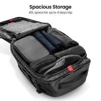 40L Mochara de Viaje,Friendly Mochara de equipo de Mano, Aprobada para el vuelo de embarque de equipo para 15,6-17 "Del Laptop, Resistant to Agua Mochila de fin de semana de Negocios - details 2