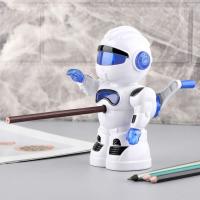 Sacapuntas Manual de manivela con Dibujos animados de robot para niños - details 0