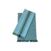 MEVAK LIVING - Pack 2 Paños de Algodón Kila - 50x70cm - Rayado y Liso - Flecos y Cinta Colgante - 5 Colores - details 4