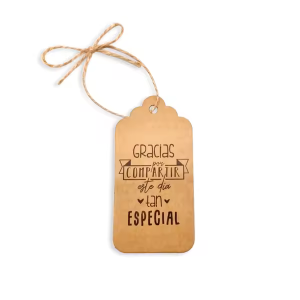 LOTE 40 TARJETAS KRAFT FRASES - Tarjetas Originales para detalles, regalos de Bodas, Comuniones, Eventos, celebraciones - 1