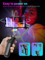 Gimbal L7C pro 3-Eje Con Rastreo De Cara Y Luz RGB Magnética Estabilizador Antisucción Para iPhone Android Para TikTok/Vlog/Live - details 8