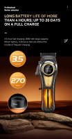 Cortador De Pelo Eléctrico Profesional Kemei KM-2242 Gran Potencia Recargable Con Indicación De Carga Corte De Cabello Con Varias Longitudes - details 7