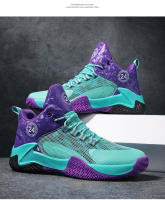 Zapatos De Baloncesto De Alta Top Para Estudiantes Antideslizantes Y Resistentes Al Desgaste Con Superficie De Malla Transpirable Para Jóvenes Deportistas - details 31