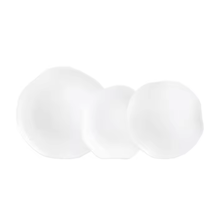 LUMINARC GALEO Vajilla Opal 18 PIEZAS - 6 PERSONAS Blanco - 1