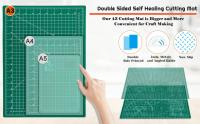 Mesa De Corte PVC Doble Cara Auto-Heal Para A2 A3 A4 A5 Herramientas De Patchwork DIY Manual Artesanía Kit De Cuchillo Y Manta Para Artistas - details 2
