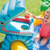 INTEX - Centro juegos hinchable 249x191x109 cm, hinchable de dinosaurio, con dispensador de agua, con tobogán, 212 litros, Hasta 81 kg - details 5