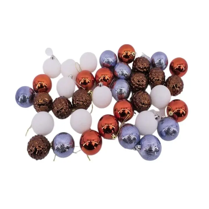Gerimport Pack de 36 Bolas de Navidad 6 Cm - Decoración Navideña - 1