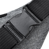 Bolsa De Cintura Impermeable Para Hombres Y Mujeres Bolsa De Deporte Al Aire Libre De Lona Con Cierre De Cremallera Color Sólido Bolsa Bandolera Unisex - details 10