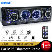 Receptor De Radio De Coche Hippcron Bluetooth Estéreo MP3 60Wx4 12V Con Carga USB/TF Tarjeta Y Control Remoto Soporte 1din - details 0