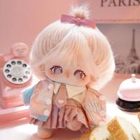 Muñeca De Algodón Rosa De 20cm Juguete De Peluche Kawaii Para Niñas Muñeca Personalizable Para Fiestas De Cumpleaños DIY Cosplay Unisex - details 4