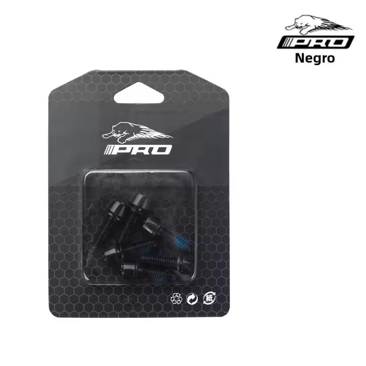 IIIPRO 6 Pcs Tornillos De Fijación Para Caliperos De Disco De Bicicleta MTB Acero Inoxidable M6x18mm Color Estándar - 1