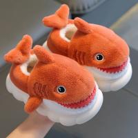 Zapatillas De Invierno Para Niños Y Niñas Con Diseño De Tiburón De Algodón Suave Y No Esmeriladas Zapatos De Casa Cálidos Y Seguros Para Bebés Y Niños - details 10