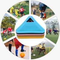 Placa De Logotipo De Fútbol 18*4.5cm Marcado De Campo Resistente Al Desgaste Equipo Deportivo PE Diseño De Agujero Triangular Para Equipes De Fútbol - details 2
