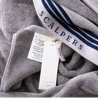 Scalpers Home Toalla de baño 90x150cm 100% Algodón 550GSM gris con rayas - details 2
