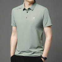 Camisa Polo Casual Para Hombre Con Insignia De Color Sólido Transpirable Y Cómoda Versátil Para Negocios Estilo Moderno - details 16
