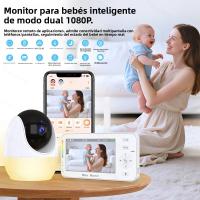 Monitor De Bebé WiFi 1080P HD Con Vídeo Remoto Y Luz Nocturna Nanny Visión Nocturna HD Lullabies Temperatura Cámara Móvil APP 4.3" - details 0