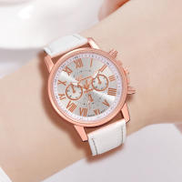 Set De 6 Relojes De Pulsera De Cuarzo Para Mujer Blanco Estilo Romano Digital Con Joyería De Mariposa Regalo Para Mamá - details 3