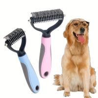 Peine Para Perros Y Gatos Eliminador De Pelos Y Nudos Doble Cara Herramienta De Peluquería Para Mascotas Material De Acero Inoxidable - details 3