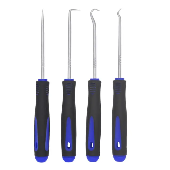Juego De 4 Piezas De 165mm Herramientas De Sellado Para Automóviles Con Retirador De Sellado O-Ring Y Agujas Herramientas Azules - 1