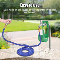 Organizador De Riegos Para Jardín Montado En Pared Soporte De Almacenamiento Conveniente Para Tubos De Agua Rejilla Para Tubos De Agua De Agricultura Resistente Al Desgaste Y La Corrosión - details 7